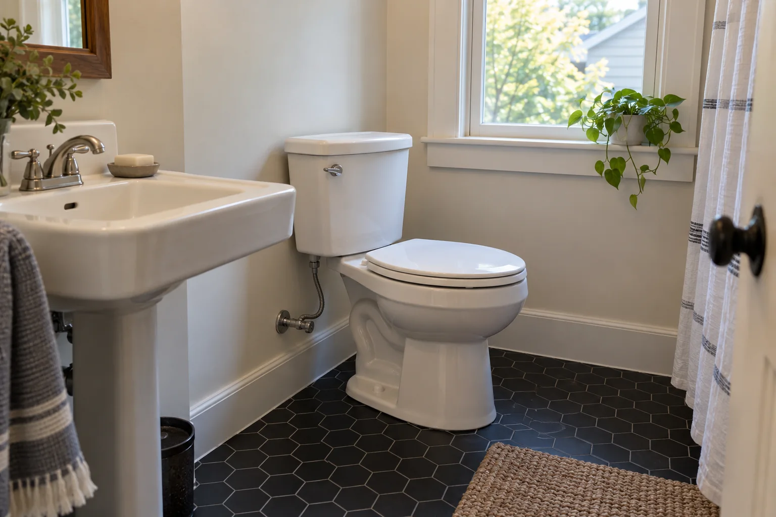 Illustrative toilet emergencies setting